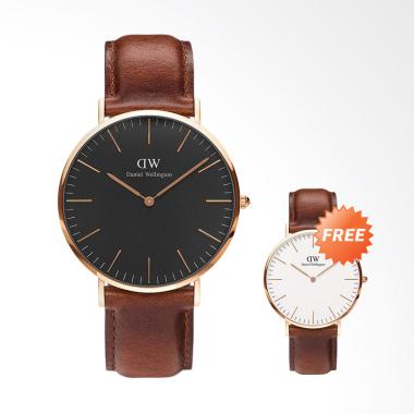 Daniel Wellington Classic Black St  ... sic St Mawes- Brown Brown