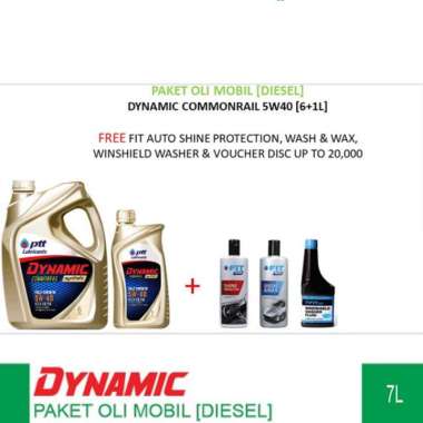 PTT Lubricants - Paket Oli Mobil Diesel [Dynamic Commonrail 5W40]
