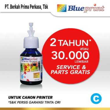 BLUEPRINT Tinta Canon Refill For Printer Canon IP2770, MG2570 - 100 ml Biru