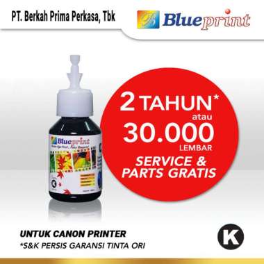 BLUEPRINT Tinta Canon Refill For Printer Canon IP2770, MG2570 - 100 ml Hitam