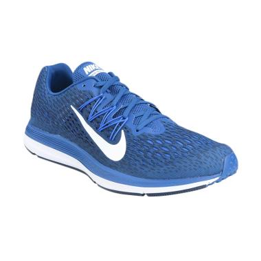 NIKE Men Running Zoom Winflo Sepatu Lari Pria - Blue [5 AA7406-400]