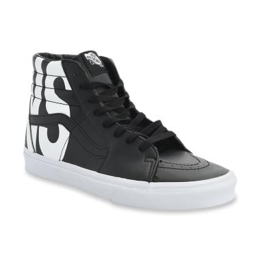 Vans UA SK8-HI Classic Tumble Sepatu Pria - Vans Black