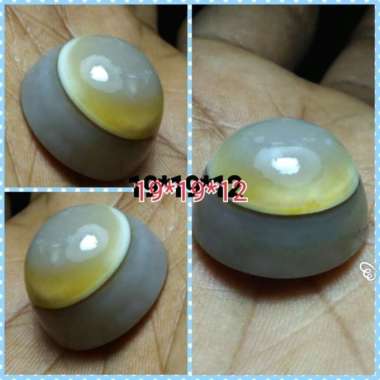 Natural Batu Akik Mata Dewa Motif Gambar Puser Bumi Antik