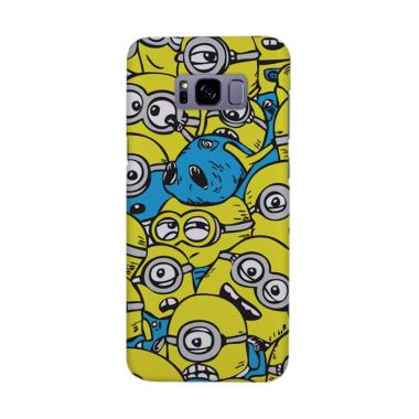 Indocustomcase Cartoon Crowded Minion Cover Casing for Samsung Galaxy S8 Plus