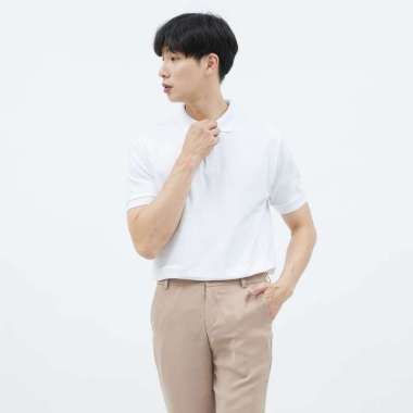 polo shirt baju kaos kerah polo slim houseofcuff putih S