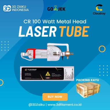CloudRay CO2 Laser Tube Tabung Laser CR 100 Watt 100W Metal Head
