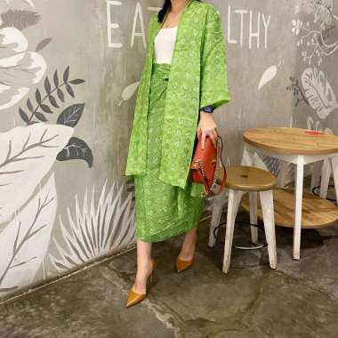 olin set-seri jumputan Hijau jumput