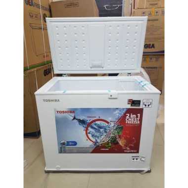 TOSHIBA BOX FREEZER CR-A320I / CR A320I / CRA320I Chest Freezer 249L PUTIH