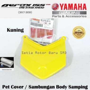 Pet Cover Sambungan Body Bodi Samping Kuning Aerox Old Asli Original Yamaha Surabaya B65F471K00P1 Yellow