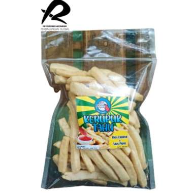 kerupuk tahu rasa original + saus pedas 100gr lidah goyang