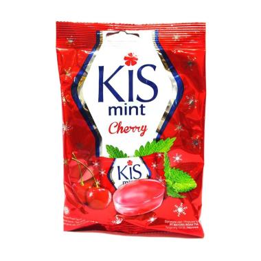 KISS Permen Cherry Merah / barley Biru / Apple Hijau / Grape Ungu125 gr / 24 bag / karton [ BEBAS pi