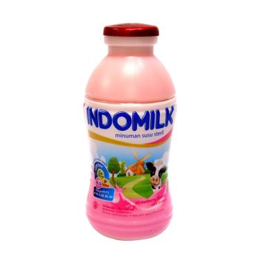 Promo Harga Indomilk Susu UHT Stroberi 190 ml - Blibli