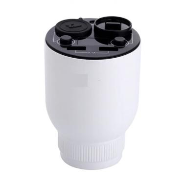 Nanum KGQ01 Car Aroma Diffuser with Car Charger Lighter and USB Port White