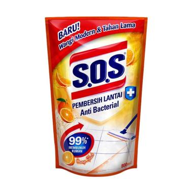 SOS Orange Pembersih Lantai [800 mL/Pouch] -