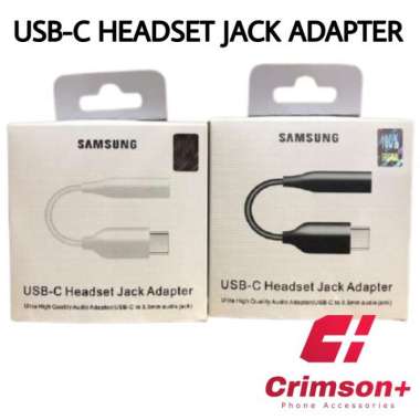 ADAPTER CONVERTER SAMSUNG EARPHONE HEADSET TYPE C AUDIO JACK 3.5MM Putih