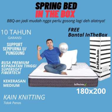 Kasur Spring Bed Inthebox X Ukuran 120 x 200 (Full) FREE SHIPPING 180x200