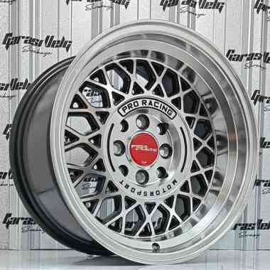 REP VELG PRO RACING RING 15 BLK VELG MOBIL MURAH GARASI VELG SURABAYA
