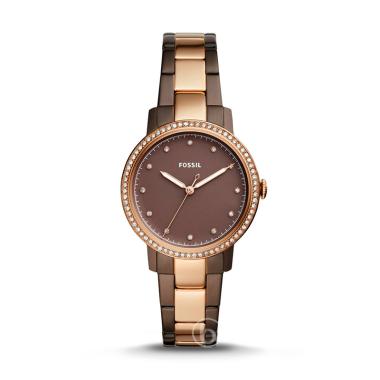 Fossil ES-4300 Neely Ladies Glitz  Dial Jam Tangan Wanita [Original]  Brown Rosegold