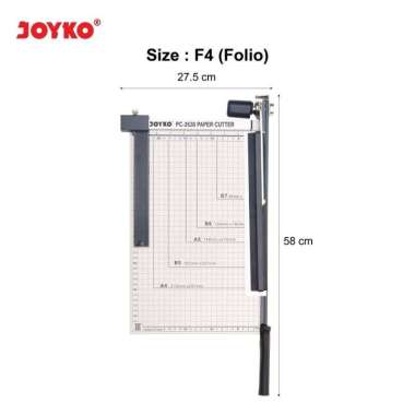 PAPER CUTTER F4 PC- 2638 JOYKO - ALAT POTONG KERTAS F4