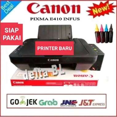 Printer Canon E410 All In One Print Scan Foto Copy + Infus Tinta Fill