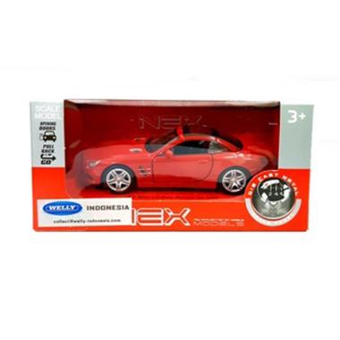 Welly 43662H-CW 12 Mercedes Benz SL500 Diecast - Red [1:36]