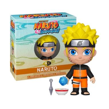 Funko 5 Star Naruto Shippuden Naruto Uzumaki w- Kunai, Ramen, Rasengan Action Figures