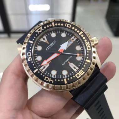 CITIZEN Automtic Jam Tangan Pria Karet Hitam NH8383-17E Original
