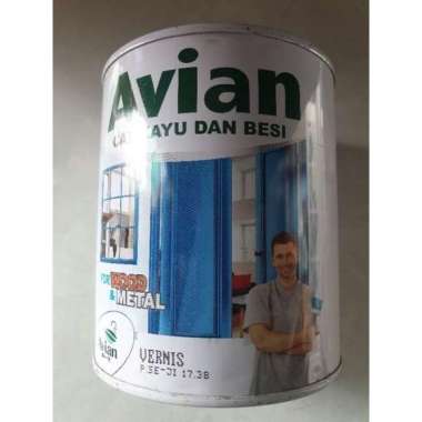 Vernis Cat Kayu Besi Avian 1 Kg Cat Avian Vernis Bening Transparan