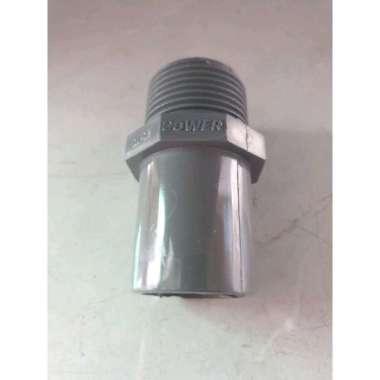Fitting Pvc Sok Drat Luar Sambungan Pompa Pipa Pvc 3/4" Drat Luar 1"