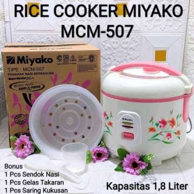 Miyako Rice Cooker MCM507 – Magic Com 1.8 Liter 3in1