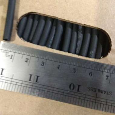 Kabel bakar / Sarung karet bakar uk. 3.5 mm - Hitam