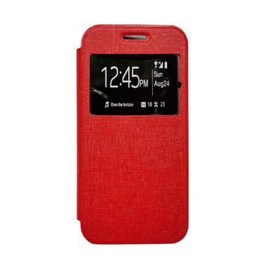 Zagbox Flip Cover Casing for Nokia N225 - Merah
