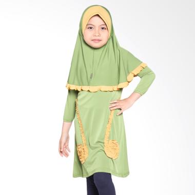 Allev Kamila Baju Muslim Anak - Hijau