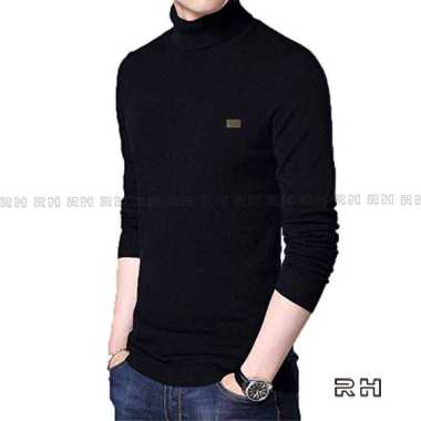 RHcollections -Sweater Turtleneck pria lengan panjang /baju rajut turtle neck / pakaian pria kerah t
