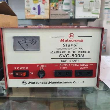 Stavolt Matsunaga SVC 500 Stabilizer Servo Motor Control SIDOARJO MERAH