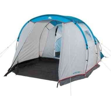 Quechua Arpenaz Family 4.1 Dome Tenda [4 Orang] Semua Ukuran Blue Grey