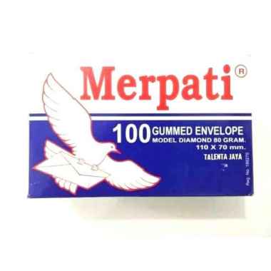 Nokida Air Mail Envelope Merpati 100 pcs 1 Pack | Amplop Putih Polos Kecil | Uang Angpao Mini 1 Pak 