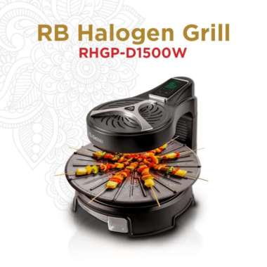 RB BBQ Halogen Grill | Memanggang Tanpa Asap - RHGP Hitam