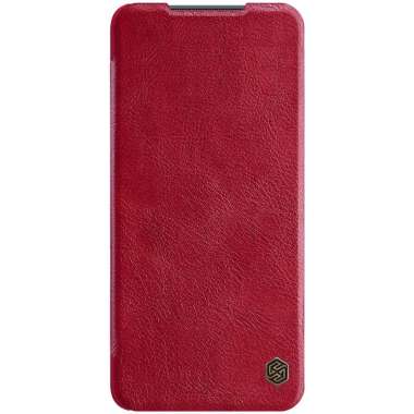 Nillkin Casing Qin Leather Hard Flip Case Xiaomi Mi 10T Lite 5G / Redmi Note 9 Pro 5G - Red -
