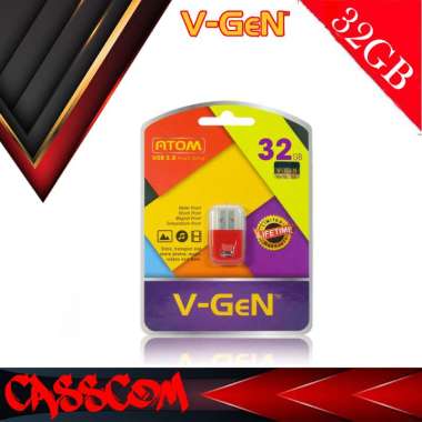 V-GEN Flashdisk Atom 32GB / FD V-gen 32 GB ORIGINAL Merah