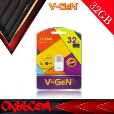 V-GEN Flashdisk Atom 32GB / FD V-gen 32 GB ORIGINAL Putih
