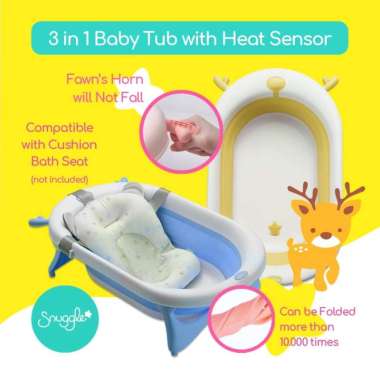 snuggle crown bath tub multicolor biru