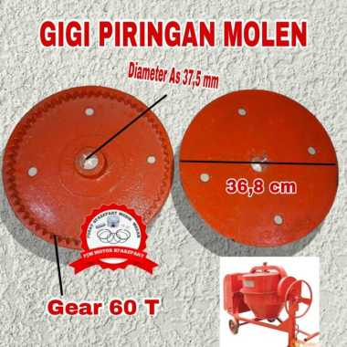 GIGI PIRINGAN MESIN PENGADUK SEMEN ATAU MOLEN 60 T