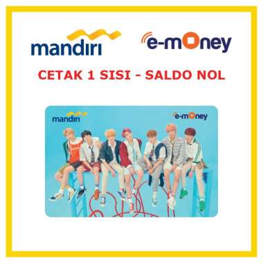 Kartu MANDIRI E-MONEY BTS 4 Kpop etoll Custom Emoney [ SALDO NOL / 1 SISI ]