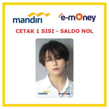 Kartu MANDIRI E-MONEY BTS Jungkook 34 Kpop etoll Custom Emoney [ SALDO NOL / 1 SISI ]