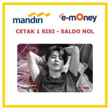 Kartu MANDIRI E-MONEY BTS Jimin 37 Kpop etoll Custom Emoney [ SALDO NOL / 1 SISI ]
