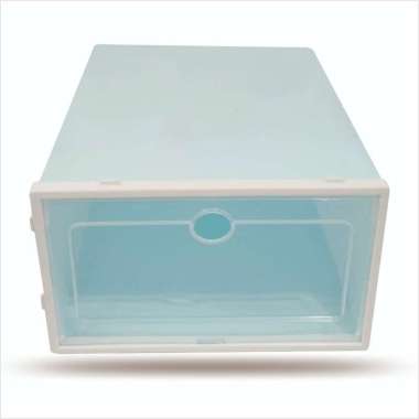 SK-C158 Kotak Sepatu Lipat Transparan Tebal Shoes Storage Box Organizer Rak Sepatu Plastik Susun Rak