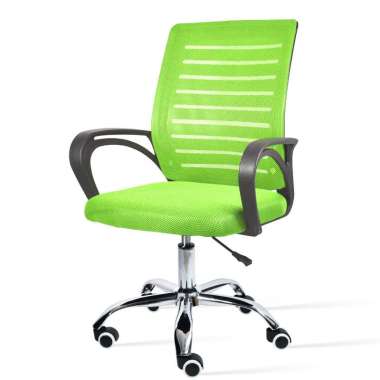 B&G KURSI KANTOR / STAFF CHAIR / KURSI KERJA / KURSI JARING / OFFICE CHAIR MODEL B-200 STEEL GREEN