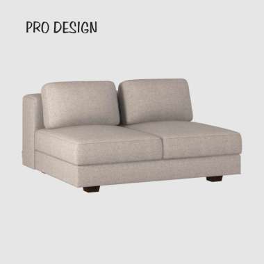 Pro Design Mal Sofa Modular 2 Dudukan Fabric Grey