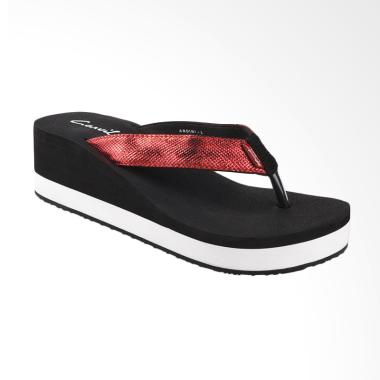 Carvil ANDINI-L Sandal Wanita - Black Red